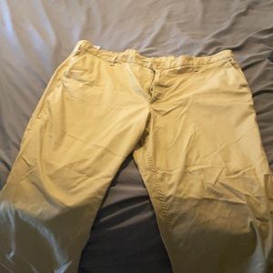 Khaki dockers with stretch waist